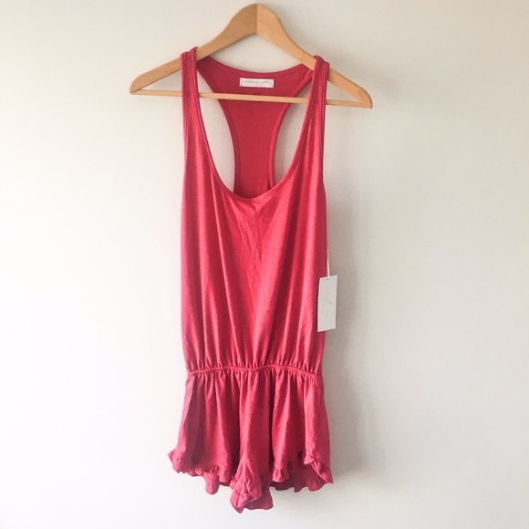 Spiritual Gangster // Ruffle Short Romper - Picture 1 of 3